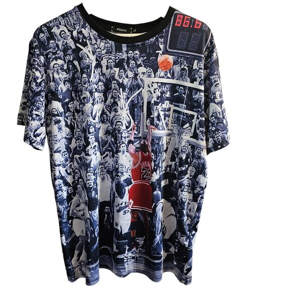 Michael Jordan NBA The Shot Graphic T-Shirt XL By Winita - Picture 5 of 6